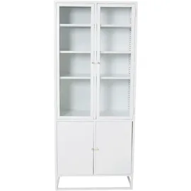 VCM Vitrine 80 x 41 x 190 cm Weiß