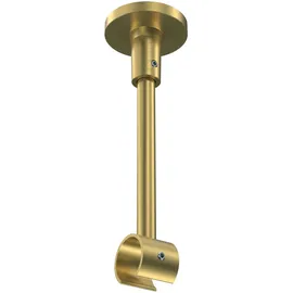 Interdeco GARDINENSTANGE Sonette Sitra 400 cm (geteilt in 2 x 200 cm), 1-läufig, 20 mm Ø Messing-Optik