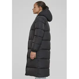 Karl Kani Wintermantel KARL KANI "Karl Kani Damen KW233-030-2 KK Og Hooded Long Puffer Coat", Damen, Gr. XS, schwarz, 100% Polyester (Recycelt), Mäntel Wintermantel