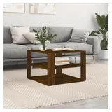 vidaXL Couchtisch Braun Eiche 59,5 x 59,5 x 40 cm