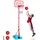 Vevor Basketballkorb für Kinder, höhenverstellbar, tragbarer Basketballplatz mit befüllbarer Basis, Sportspiel im Garten, Basketballspielzeug für Kleinkinder im Alter von 3–8 Jahren, Jungen - Rot/Blau