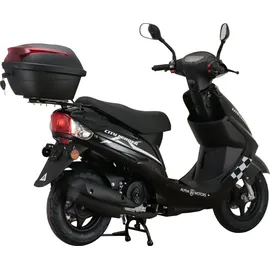 Alpha Motors CityLeader 50 ccm 3,0 PS 45 km/h schwarz inkl. Topcase