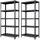 Albatros Schwerlastregal Metall 180x90x40 cm schwarz 5 verstellbare Ablagen