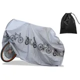 DHWEKU Fahrradgarage Fahrradabdeckung Wasserdicht Anti-Staub UV Abdeckung Fahrrad Regenschutz Fahrrad Abdeckplane Fahrradschutzhülle Fahrradplane Wasserdicht Fahrrad Garage Outdoor Bike Cover