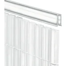 Videx Profil für Sichtschutzmatte 150 cm transparent Kunststoff 2 St.