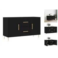 VidaXL Sideboard Schwarz 100x36x60 cm Holzwerkstoff