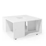 Vicco Couchtisch Anton, Weiß, 80 x 80 cm