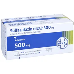 SULFASALAZIN HEXAL 500 mg magensaftr.Filmtabletten 100 St