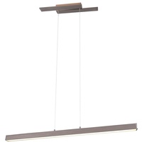 Trio Leuchten LED Pendelleuchte Belfast 375510407, Metall Nickel matt,