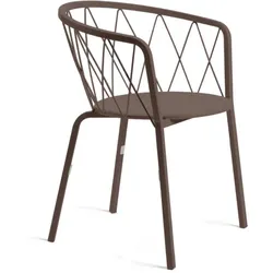 Moderner Outdoorsessel Daisy stapelbar bronze