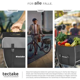 Tectake Georg Fahrradtasche Satteltasche schwarz