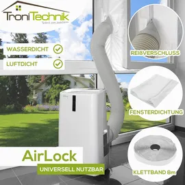 Tronitechnik Universal Airlock Fensterabdichtung Für Mobile Klimageraete Und Ablufttrockner Hot Air Stop 4M