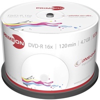 PrimeOn DVD-R 4.7GB, 16x, 50er Spindel, printable 2761206