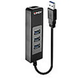 Lindy USB 3.1 Hub & Gigabit Ethernet Adapter