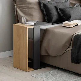 Livetastic Beistelltisch Zetti ca. 30x57x40 cm Eiche/Anthr.