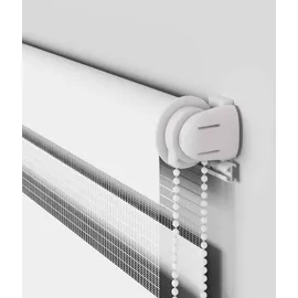 vidaXL Zebrarollo Weiß 70x100 cm Stoffbreite 65,9 cm Polyester