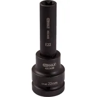 KS Tools 1" Kraft-Bit-Stecknuss E-TX, lang, E22