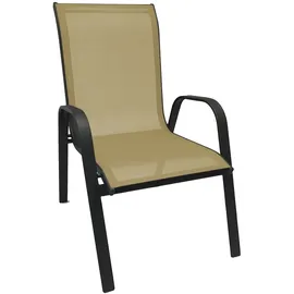 Mojawo Gartengarnitur 5-teilig 90x90cm Non Wood Anthrazit