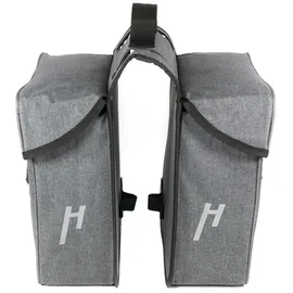 Haberland Gepäckträgertaschen Basic M 3.0 2-fach 25 Liter Polyester grau,1 Stück