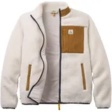 Passenger Herren Trekker 2.0 Deep-Pile Sherpa Fleece Jacke (Größe S, beige)