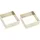 Lacor Kuchen/AUSSTECHFORMEN,VIERECKING 10X10CM, INOX 68411 (Packung mit 2)