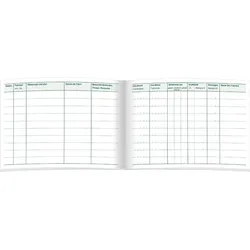 RNK Fahrtenbuch A6 quer für PKW 32 Blatt, Schema über 2 Seiten