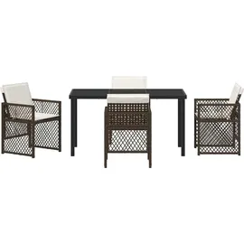 vidaXL Garten Essset 5-tlg. Braun