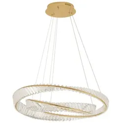 NOVA LUCE Pendelleuchte »Aurela«, LED, 72 W, Höhe: 150 cm, goldfarben