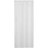 Falttür Schiebetür weiss farben Höhe 202 cm Einbaubreite bis 84 cm Doppelwandprofil Neu