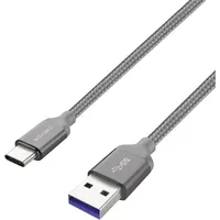 Nevox USB-A auf USB-C 2 m Grau