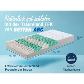 Betten-ABC Traumland TFK 90 x 200 cm H3