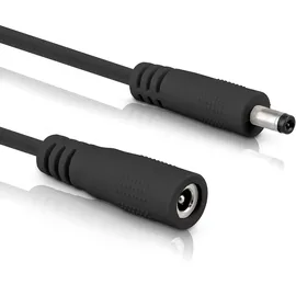 InLine DC Verlängerungskabel, DC Stecker/Buchse 3,5x1,35mm, AWG 18, schwarz 2m