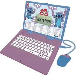 Lexibook Französisch-Englischer Lern-Laptop Disney Stitch