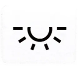 Jung Schalter-Symbol leicht alpinweiß all 33 L WW
