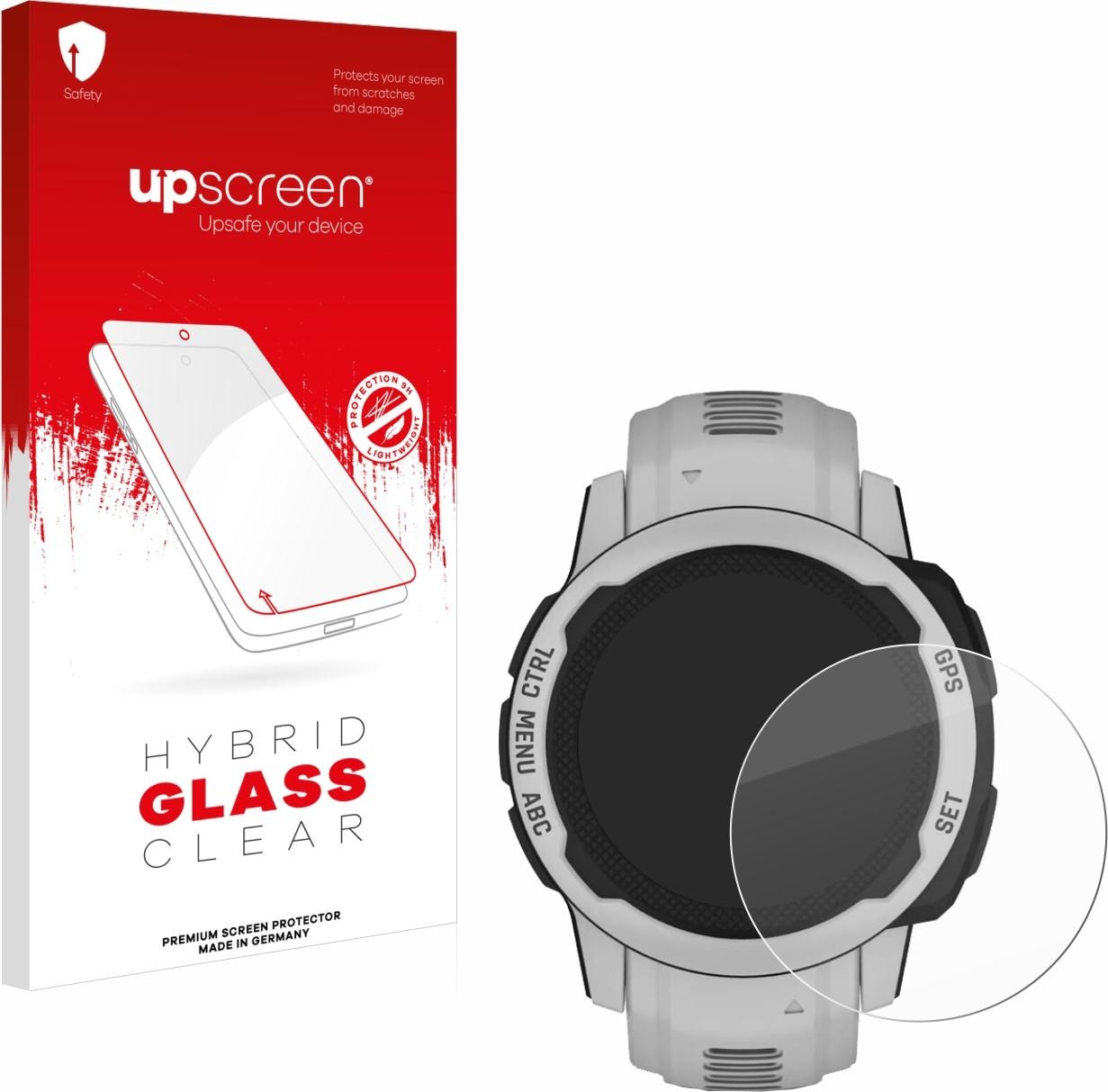 upscreen Scratch Shield Panzerglasfolie, Smartwatch Schutzfolie, Transparent