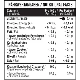 MST Creatin Unflavored Pulver 500 g