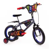 HUFFY Kinderfahrrad, Avengers Fahrrad mit Stützrädern, 35,6 cm (14 Zoll), grau, 35, 6 cm