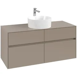 Villeroy & Boch Waschtischunterschrank „Collaro“ für Schrankwaschtisch 120 × 54,8 × 50 cm Waschbecken mittig mittig