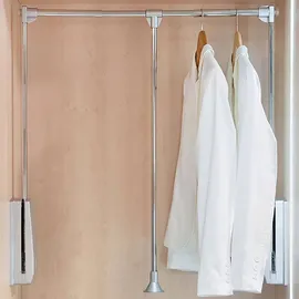 Emuca Closet Hang 830-1150 Mm Faltbarer Kleiderbügel Silber Silber One Size