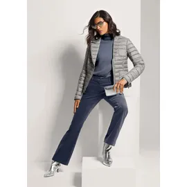 Madeleine Wattierte Damenjacke mit sportivem Touch", in steingrau | Gr.: 46,
