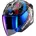 Skwal Hellcat Jethelm Schwarz/Violett/Blau M