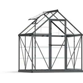 CANOPIA Palram - Canopia Aluminium Gewächshaus Harmony 64 | grau | 125x185x208 cm - Grau