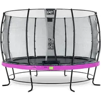 EXIT TOYS Elegant Trampolin 366 cm inkl. Economy Sicherheitsnetz lila