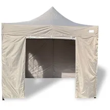 GRASEKAMP Faltpavillon Modena 3 x 3 m inkl. Seitenteile Grau