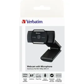 Verbatim Webcam AWC-01 Full HD 1080p Autofokus,