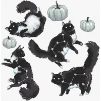 Letistitch Kreuzstich Stickpackung Sternbild Katze Zählmuster