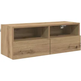 vidaXL Artisan-Eiche TV-Wandschrank 80 x 30 x 30 cm Holzwerkstoff