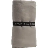 Gözze Badetuch »Sports by Gözze«, (1 St., Badetuch 110 x 175 cm), Sporthandtuch, Größe 110x175 cm, schnell trocknend durch Microfaser, grau
