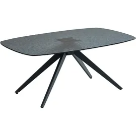 Stolkom Elias Schwarz Glas 110 x 44 x 70 cm