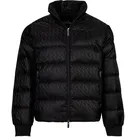AX ARMANI EXCHANGE Herren Daunenjacke - Steppjacke, Reißverschluss, Echte Daunen, Warm Gefüttert Schwarz L